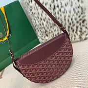 Fortok Goyard Hirondelle Bag Burgundy 25x17x6cm - 1