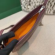 Fortok Goyard Hirondelle Bag Burgundy 25x17x6cm - 5