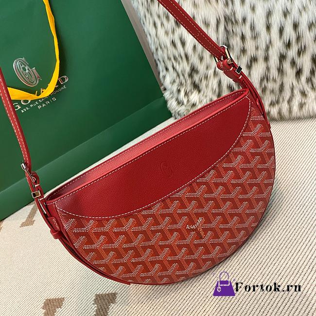 Fortok Goyard Hirondelle Bag Red 25x17x6cm - 1