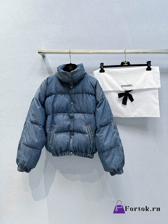 Fortok Chanel 2024 Top Denim Bread Down Jacket - 1