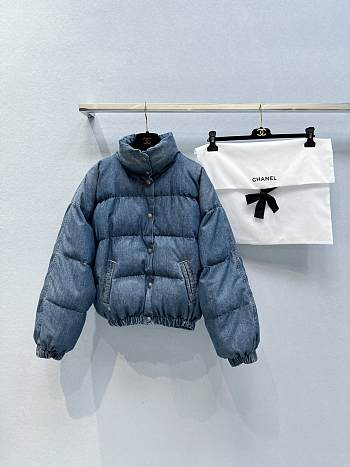 Fortok Chanel 2024 Top Denim Bread Down Jacket