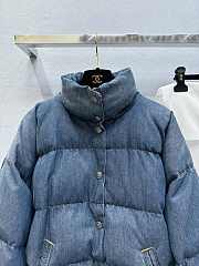 Fortok Chanel 2024 Top Denim Bread Down Jacket - 3
