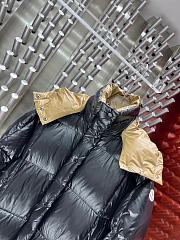 Fortok Moncler Long Down Jacket Black & Brown - 4