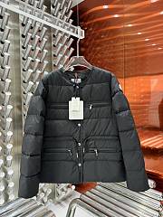 Fortok Moncler Echione Black Down Jacket With Print - 1