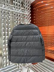 Fortok Moncler Echione Black Down Jacket With Print - 6