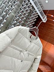 Fortok Moncler Echione White Down Jacket With Print - 6