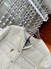 Fortok Moncler Echione White Down Jacket With Print - 4