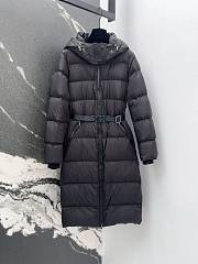 Fortok Burberry 24SS Hooded Long Down Jacket Black - 1