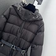 Fortok Burberry 24SS Hooded Long Down Jacket Black - 6