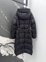 Fortok Burberry 24SS Hooded Long Down Jacket Black - 2