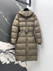 Fortok Burberry 24SS Hooded Long Down Jacket Brown - 1