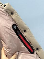 Fortok Moncler 24FW Drawstring Leather Label Stand Collar Down Vest Beige - 5