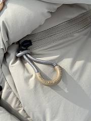 Fortok Moncler 24FW Drawstring Leather Label Stand Collar Down Vest Beige - 4