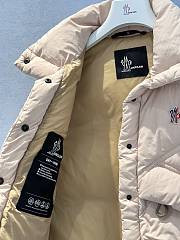 Fortok Moncler 24FW Drawstring Leather Label Stand Collar Down Vest Pink - 2