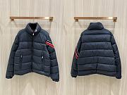 Fortok Moncler Tricolor Webbing Down Jacket Black - 3