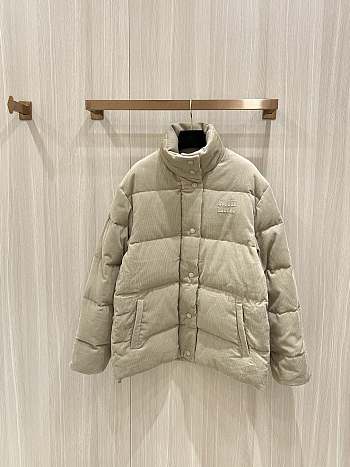 Fortok Miu Miu Corduroy Down Jacket Beige