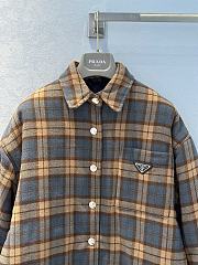 Fortok Prada Plaid Wool Blend Jacket  - 5