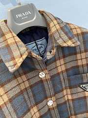 Fortok Prada Plaid Wool Blend Jacket  - 4