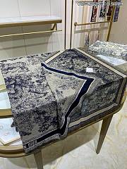 Fortok Dior Jungle Animals Cashmere Square Scarf Beige 140x140cm - 5