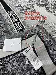 Fortok Dior Jungle Animals Cashmere Square Scarf Grey 140x140cm - 6