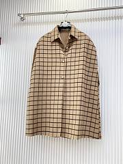 Fortok Dior Double-faced Cashmere Cape Beige 82cm - 1