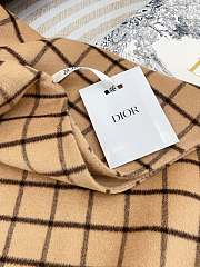 Fortok Dior Double-faced Cashmere Cape Beige 82cm - 3