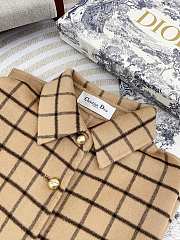 Fortok Dior Double-faced Cashmere Cape Beige 82cm - 5