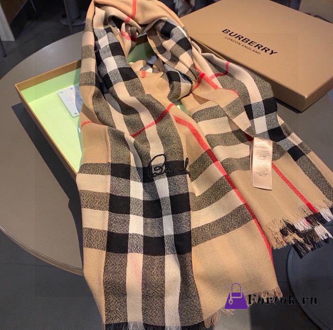 Fortok Burberry Scarf Beige 70x200cm - 1