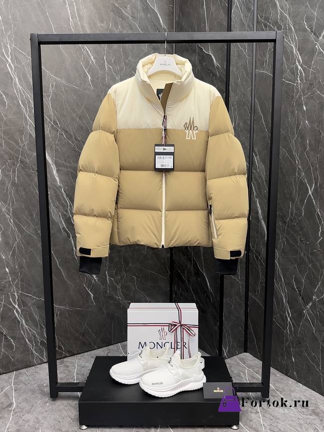 Fortok Moncler Grenoble Down Jacket Beige - 1