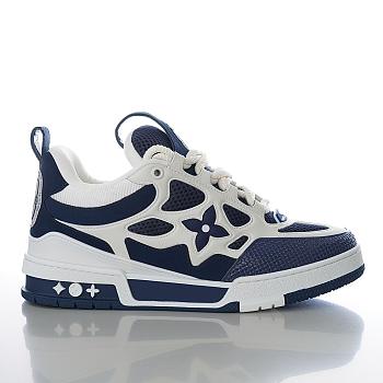 Fortok Louis Vuitton Skate Sneakers Blue & White
