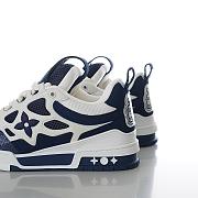 Fortok Louis Vuitton Skate Sneakers Blue & White - 6