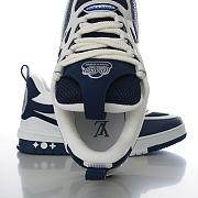 Fortok Louis Vuitton Skate Sneakers Blue & White - 4