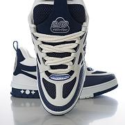 Fortok Louis Vuitton Skate Sneakers Blue & White - 2