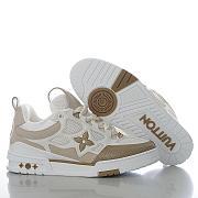 Fortok Louis Vuitton Skate Sneakers Beige & White - 3