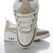 Fortok Louis Vuitton Skate Sneakers Beige & White - 2