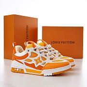 Fortok Louis Vuitton Skate Sneakers Orange & White - 1