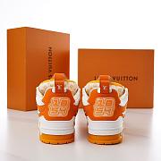 Fortok Louis Vuitton Skate Sneakers Orange & White - 6