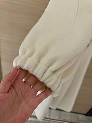 Fortok Maxmara Double-breasted Long Coat White With Back Vent - 6