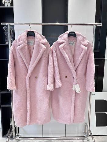 Fortok Maxmara Taddy Coat Pink