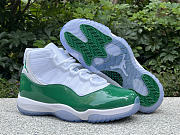 Fortok Air Jordan 4 Michigan State Sneakers White & Green - 2