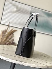Fortok Louis Vuitton Neverfull MM Bag Black Epi Leather M11930 31x28x14cm - 3