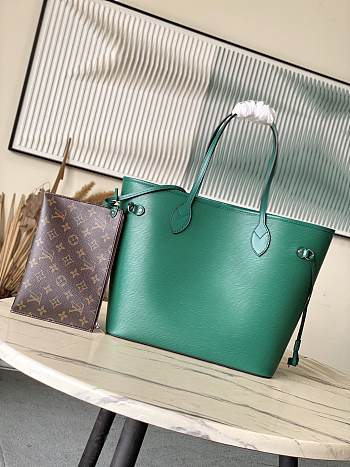 Fortok Louis Vuitton Neverfull MM Bag Green Epi Leather M11930 31x28x14cm