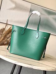 Fortok Louis Vuitton Neverfull MM Bag Green Epi Leather M11930 31x28x14cm - 4