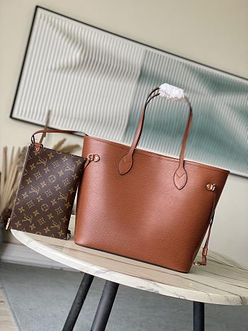 Fortok Louis Vuitton Neverfull MM Bag Brown Epi Leather M11930 31x28x14cm