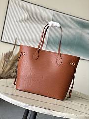 Fortok Louis Vuitton Neverfull MM Bag Brown Epi Leather M11930 31x28x14cm - 6
