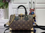 Fortok Louis Vuitton Speedy Trunk 20 Bag Brown & Black M13146 20.5x13.5x11cm - 1