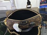 Fortok Louis Vuitton Speedy Trunk 20 Bag Brown & Black M13146 20.5x13.5x11cm - 6