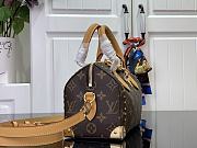 Fortok Louis Vuitton Speedy Trunk 20 Bag Brown & Beige M13146 20.5x13.5x11cm - 3