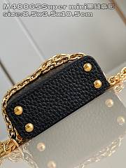 Fortok Louis Vuitton Micro Capucines Bag Black M48865 8.5x3.5x10.5cm - 2