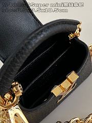 Fortok Louis Vuitton Micro Capucines Bag Black M48865 8.5x3.5x10.5cm - 4